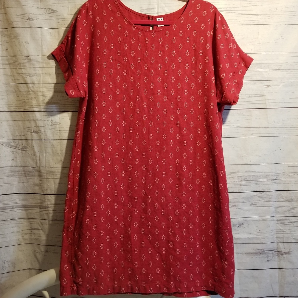 Old Navy Classic Red and White Dress NWOT